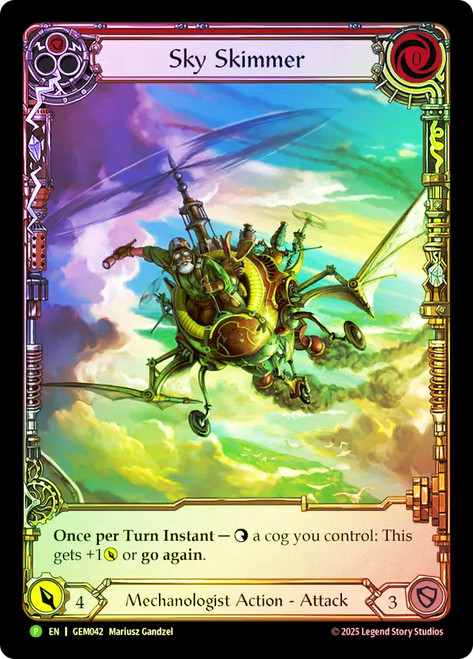 Sky Skimmer (Red) (GEM Pack) (Extended Art)
GEM Pack
Single
Flesh and Blood