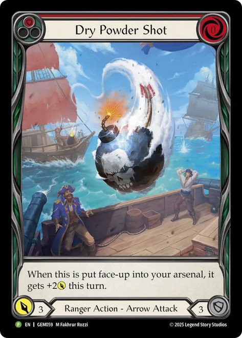 Dry Powder Shot (Red) (GEM Pack) (Extended Art)
GEM Pack
Single
Flesh and Blood