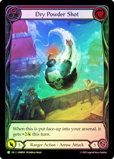 Dry Powder Shot (Red) (GEM Pack) (Extended Art)
GEM Pack
Single
Flesh and Blood