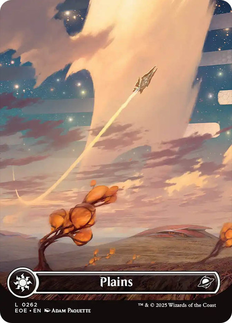 Plains (#262) (Borderless)\nEdge of Eternities\nSingle\nMagic The Gathering