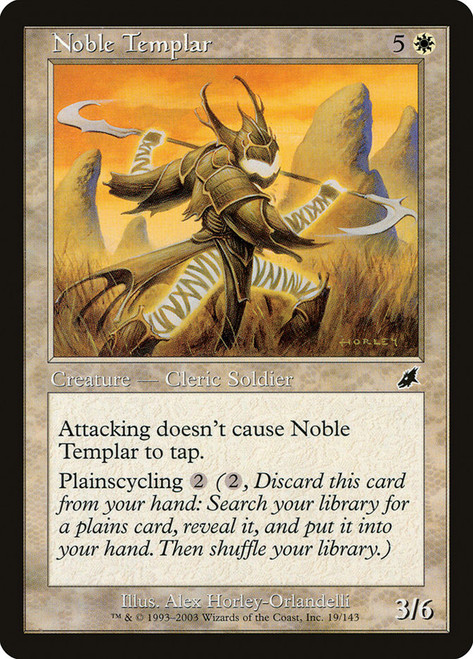Noble Templar\nScourge\nSingle\nMagic The Gathering