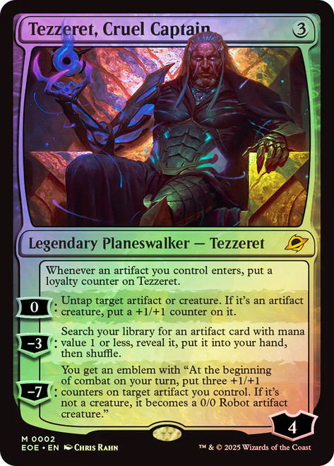 マジック：ザ・ギャザリング MTG Tezzeret, Cruel Captain EOE M 287 TEZZERET, CRUEL CAPTAIN Edge Of Eternities EOE Planeswalker