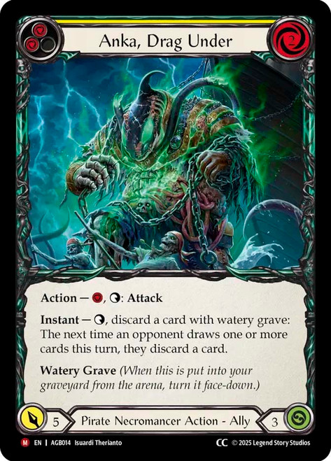 Anka, Drag Under (CC Tag)
Armory Deck: Gravy Bones
Single
Flesh and Blood