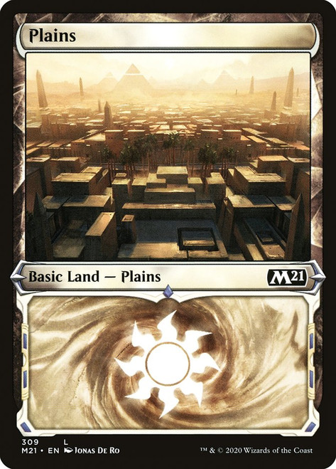Plains (#309)\nCore Set 2021\nSingle\nMagic The Gathering
