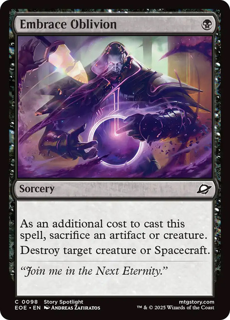 Embrace Oblivion\nEdge of Eternities\nSingle\nMagic The Gathering