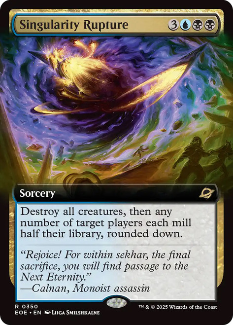 Singularity Rupture (Extended Art)\nEdge of Eternities - Variants\nSingle\nMagic The Gathering