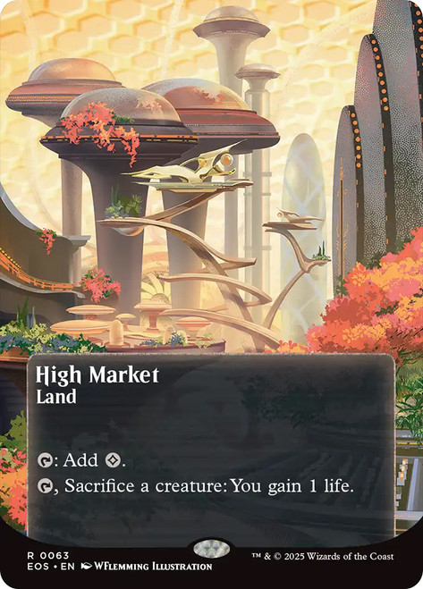 High Market (#063) (Borderless)\nStellar Sights\nSingle\nMagic The Gathering
