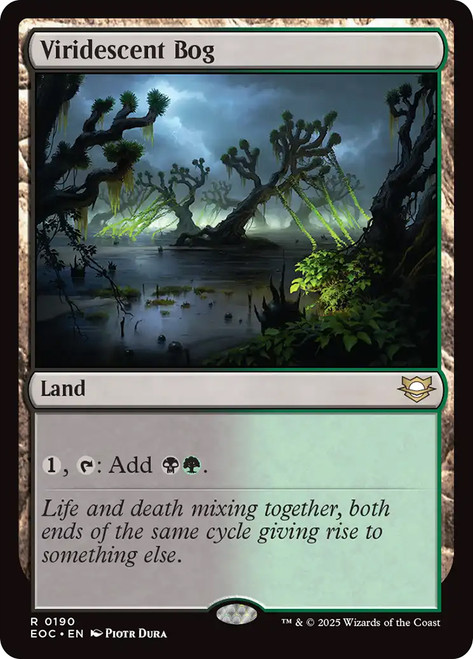 Viridescent Bog\nEdge of Eternities Commander\nSingle\nMagic The Gathering
