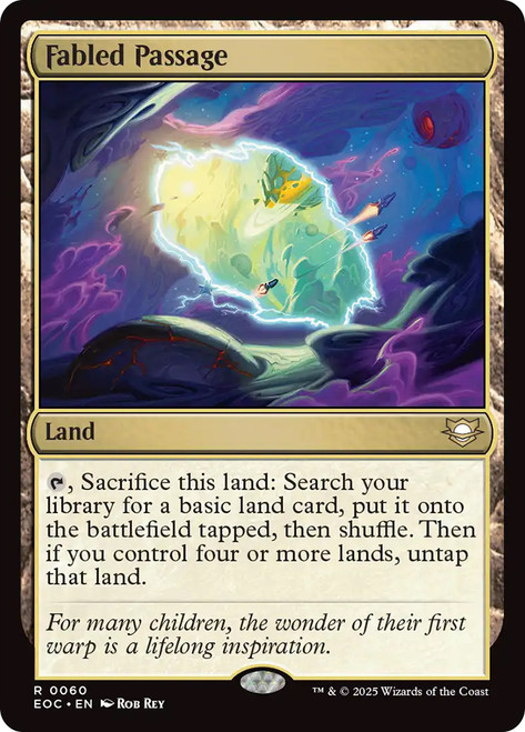 Fabled Passage\nEdge of Eternities Commander\nSingle\nMagic The Gathering