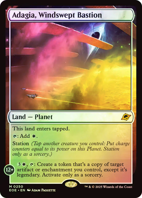 Adagia, Windswept Bastion (Borderless) (Galaxy Foil) | Edge