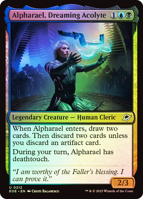 Alpharael, Dreaming Acolyte\nEdge of Eternities\nSingle\nMagic The Gathering