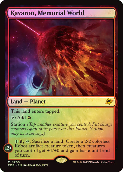 Kavaron, Memorial World\nEdge of Eternities\nSingle\nMagic The Gathering