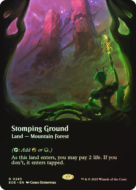 Stomping Ground (Borderless)\nEdge of Eternities - Variants\nSingle\nMagic The Gathering