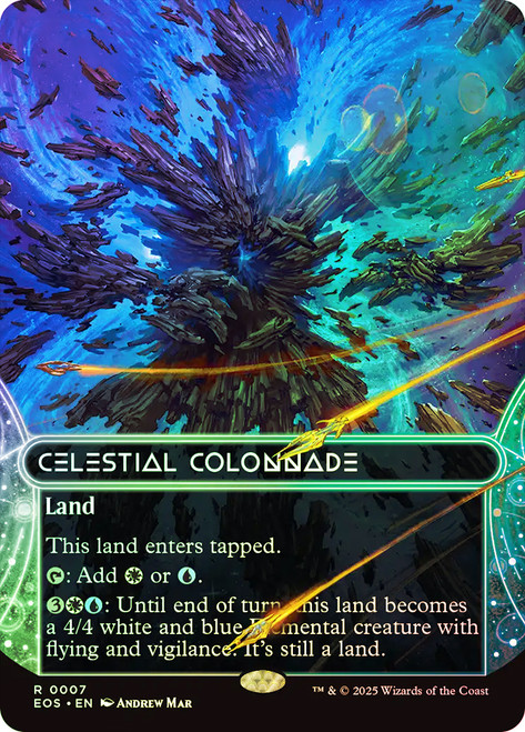 Celestial Colonnade (#007) (Borderless)\nStellar Sights\nSingle\nMagic The Gathering