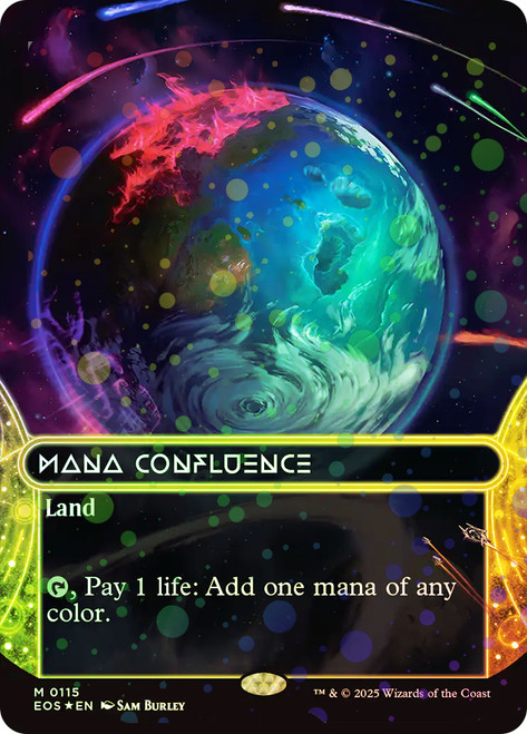 Mana Confluence (#115) (Borderless) (Galaxy Foil)\nStellar Sights - Alternate Foil\nSingle\nMagic The Gathering