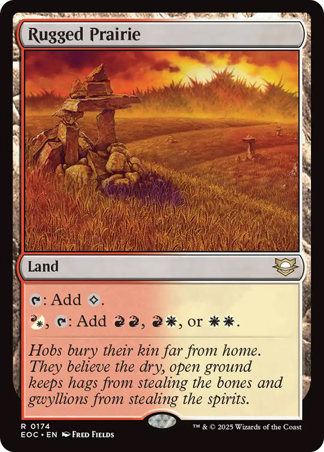 Rugged Prairie\nEdge of Eternities Commander\nSingle\nMagic The Gathering