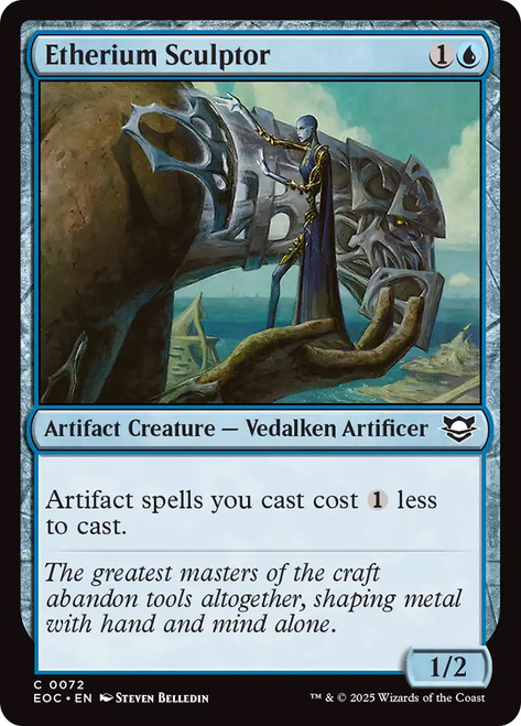 Etherium Sculptor\nEdge of Eternities Commander\nSingle\nMagic The Gathering