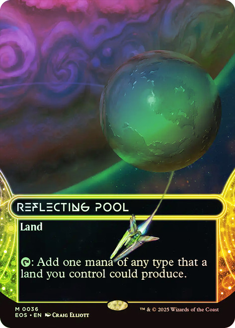 Reflecting Pool (#036) (Borderless)\nStellar Sights\nSingle\nMagic The Gathering