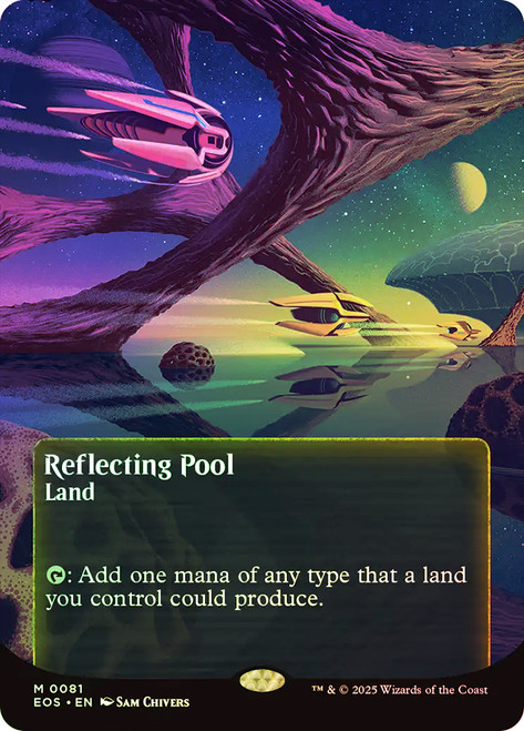 Reflecting Pool (#081) (Borderless)\nStellar Sights\nSingle\nMagic The Gathering