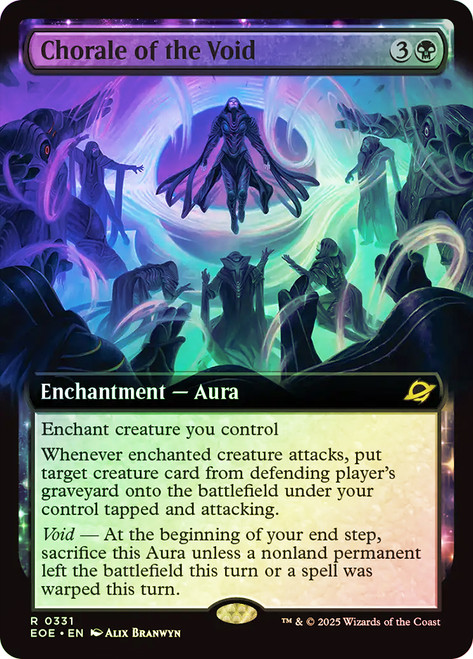 Chorale of the Void (Extended Art)\nEdge of Eternities - Variants\nSingle\nMagic The Gathering