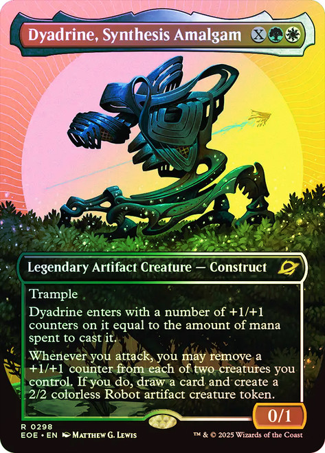 Dyadrine, Synthesis Amalgam (Borderless)\nEdge of Eternities - Variants\nSingle\nMagic The Gathering