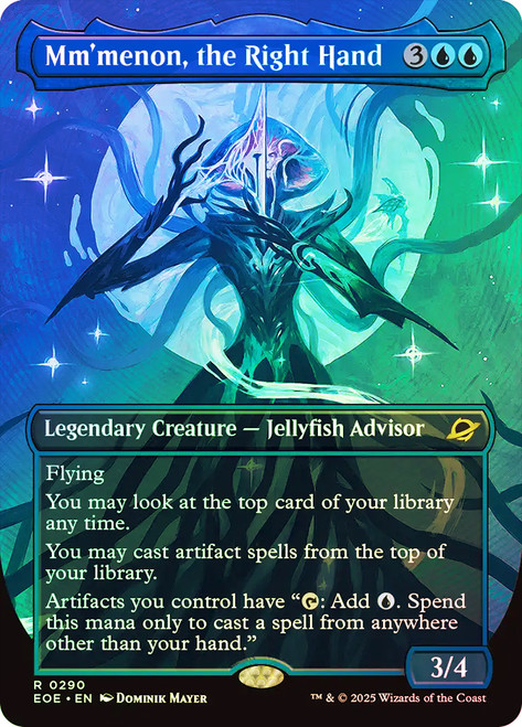Mm'menon, the Right Hand (Borderless)\nEdge of Eternities - Variants\nSingle\nMagic The Gathering