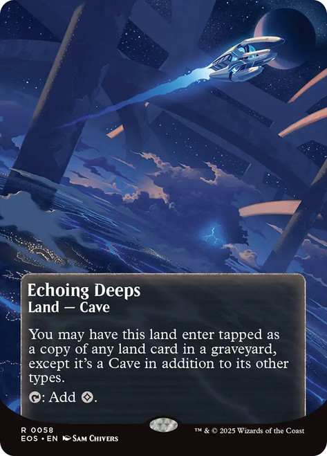 Echoing Deeps (#058) (Borderless)\nStellar Sights\nSingle\nMagic The Gathering