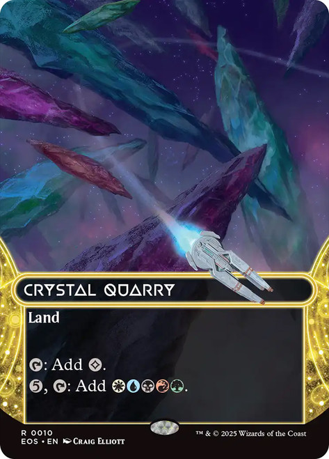 Crystal Quarry (#010) (Borderless)\nStellar Sights\nSingle\nMagic The Gathering
