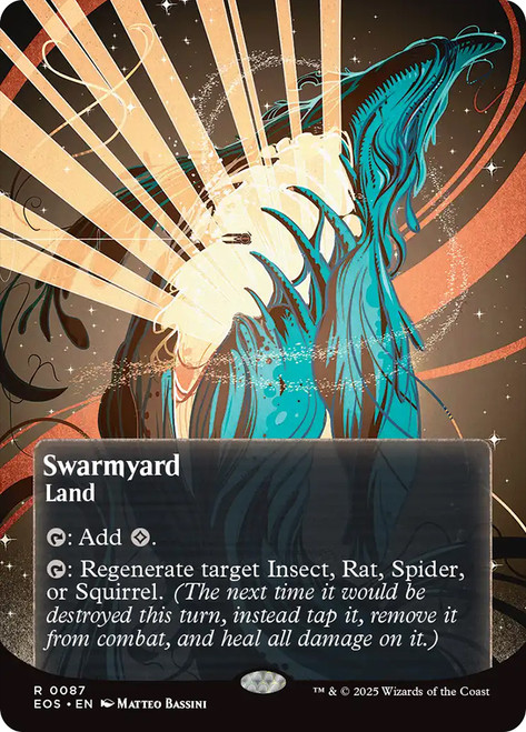Swarmyard (#087) (Borderless)\nStellar Sights\nSingle\nMagic The Gathering