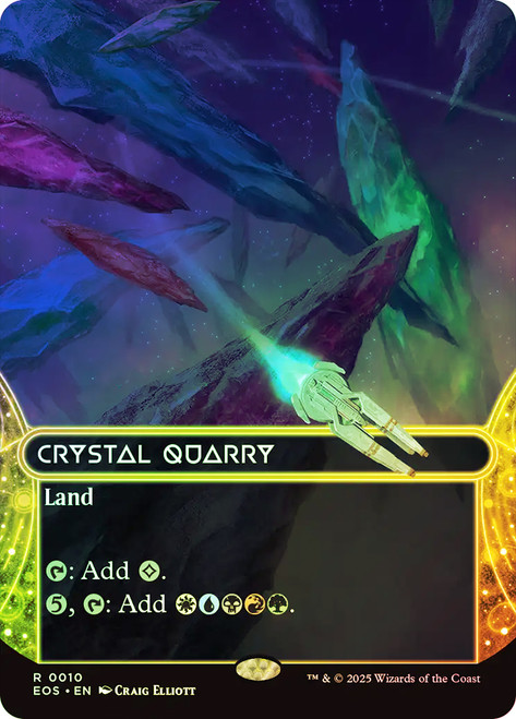 Crystal Quarry (#010) (Borderless)\nStellar Sights\nSingle\nMagic The Gathering