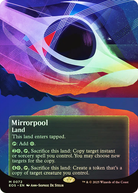 Mirrorpool (#072) (Borderless)\nStellar Sights\nSingle\nMagic The Gathering