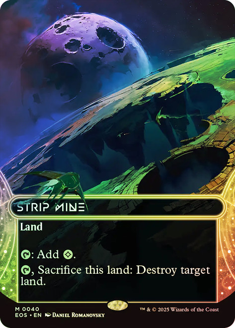 Strip Mine (#040) (Borderless)\nStellar Sights\nSingle\nMagic The Gathering