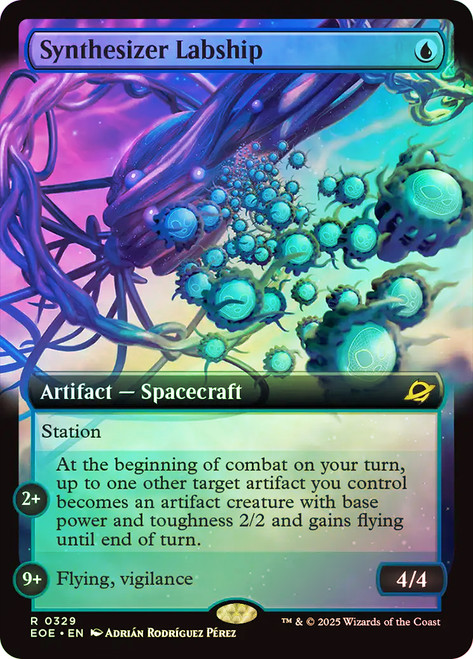 Synthesizer Labship (Extended Art)\nEdge of Eternities - Variants\nSingle\nMagic The Gathering