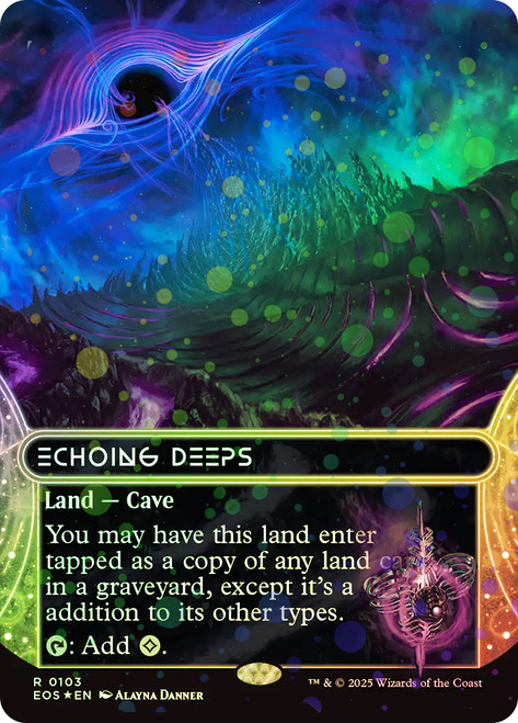 Echoing Deeps (#103) (Borderless) (Galaxy Foil)\nStellar Sights - Alternate Foil\nSingle\nMagic The Gathering