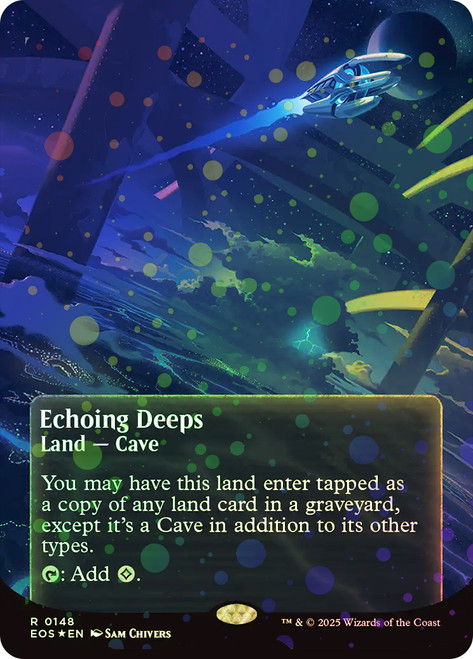 Echoing Deeps (#148) (Borderless) (Galaxy Foil)\nStellar Sights - Alternate Foil\nSingle\nMagic The Gathering