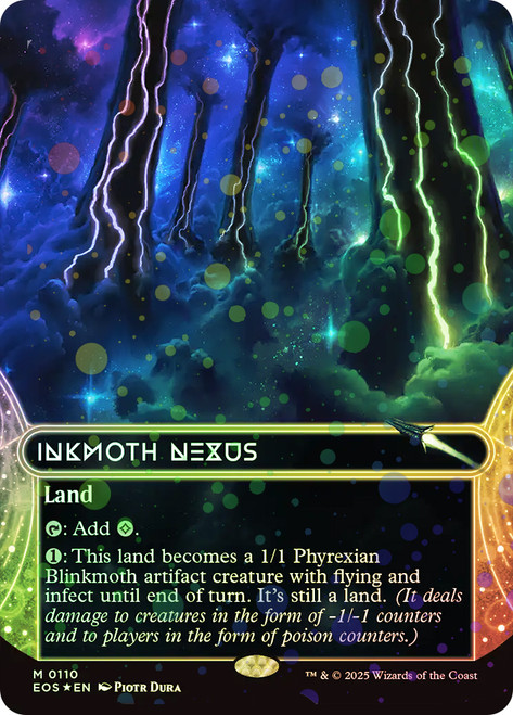 Inkmoth Nexus (#110) (Borderless) (Galaxy Foil)\nStellar Sights - Alternate Foil\nSingle\nMagic The Gathering