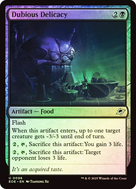 Dubious Delicacy\nEdge of Eternities\nSingle\nMagic The Gathering