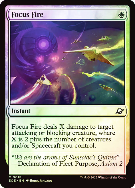 Focus Fire\nEdge of Eternities\nSingle\nMagic The Gathering