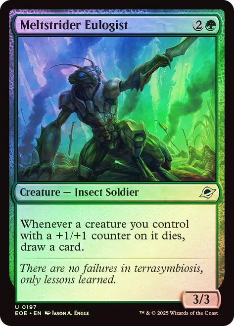 Meltstrider Eulogist\nEdge of Eternities\nSingle\nMagic The Gathering
