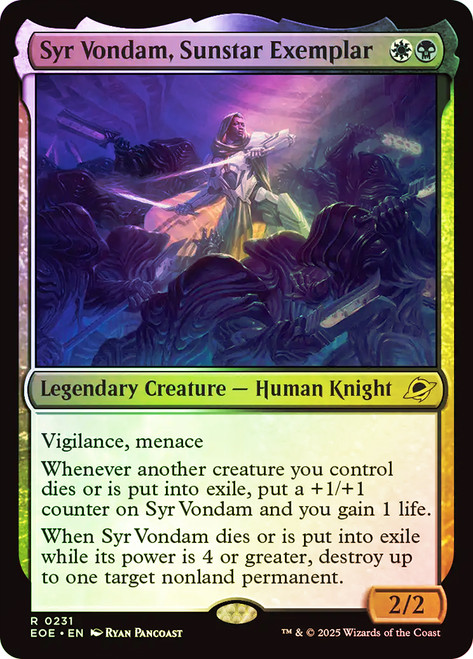 Syr Vondam, Sunstar Exemplar\nEdge of Eternities\nSingle\nMagic The Gathering