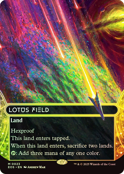 Lotus Field (#158) (Borderless) (Galaxy Foil) | Stellar