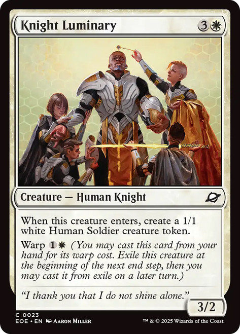 Knight Luminary\nEdge of Eternities\nSingle\nMagic The Gathering
