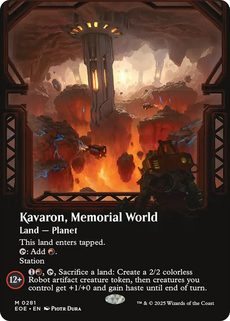 Kavaron, Memorial World (Borderless)\nEdge of Eternities - Variants\nSingle\nMagic The Gathering