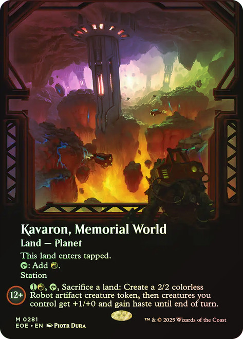 Kavaron, Memorial World (Borderless)\nEdge of Eternities - Variants\nSingle\nMagic The Gathering