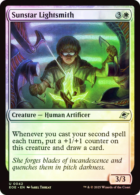 Sunstar Lightsmith\nEdge of Eternities\nSingle\nMagic The Gathering