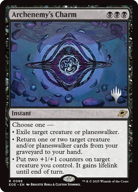 Archenemy's Charm (Promo Pack) (Edge of Eternities)\nPromo: Planeswalker Stamped\nSingle\nMagic The Gathering