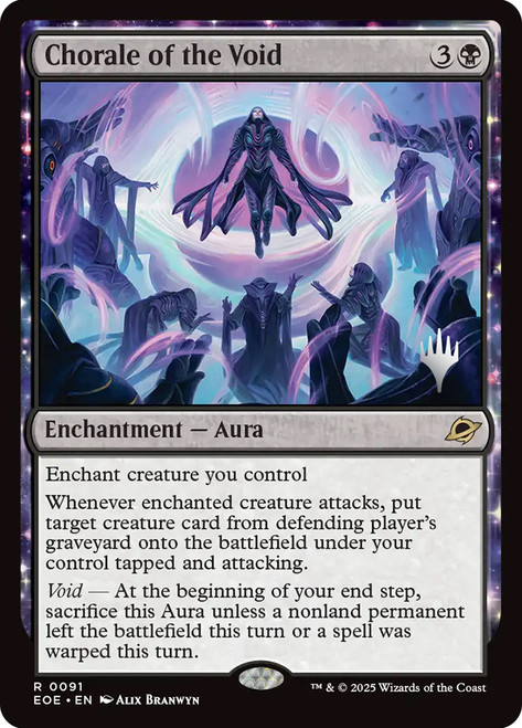 Chorale of the Void (Promo Pack) (Edge of Eternities)\nPromo: Planeswalker Stamped\nSingle\nMagic The Gathering