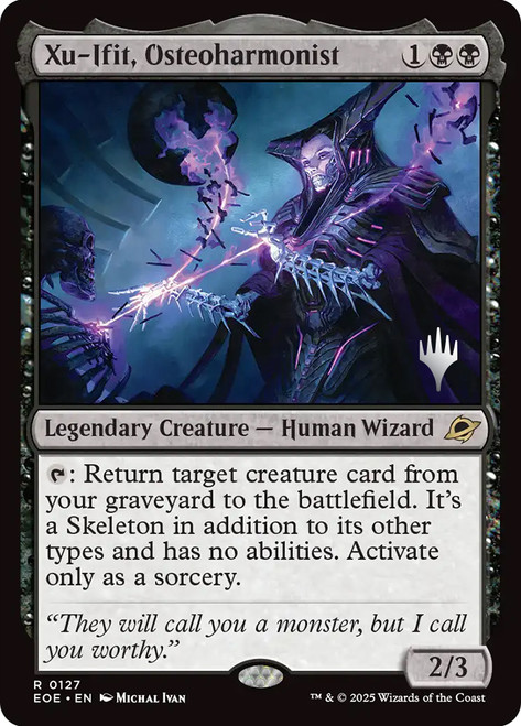 Xu-Ifit, Osteoharmonist (Promo Pack) (Edge of Eternities)\nPromo: Planeswalker Stamped\nSingle\nMagic The Gathering