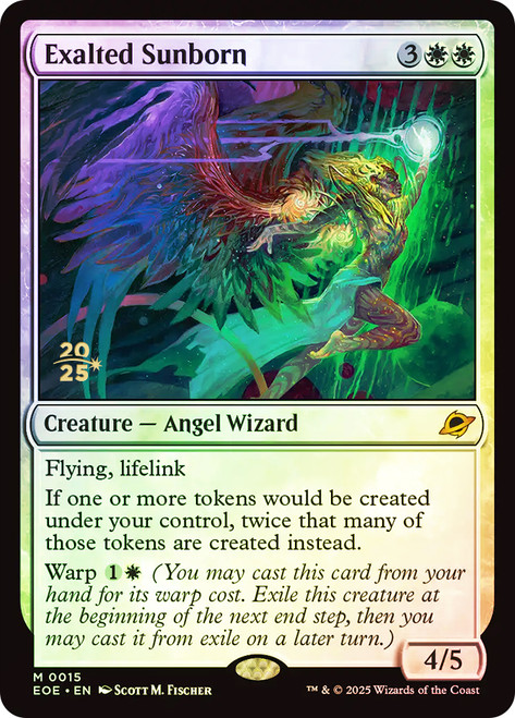 Exalted Sunborn (Prerelease) (Edge of Eternities)\nPromo: Date Stamped\nSingle\nMagic The Gathering