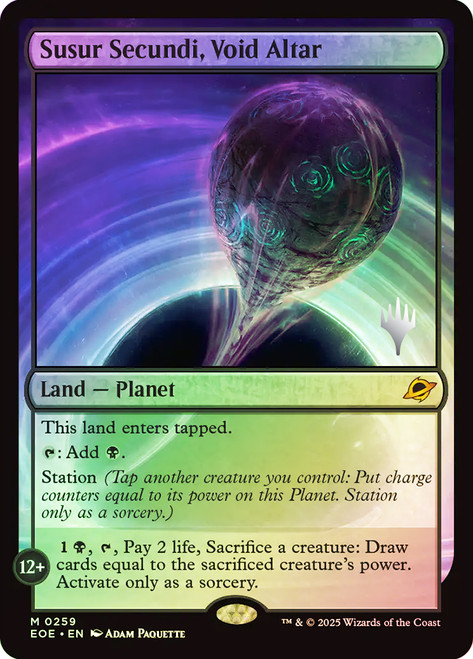 Susur Secundi, Void Altar (Promo Pack) (Edge of Eternities)\nPromo: Planeswalker Stamped\nSingle\nMagic The Gathering